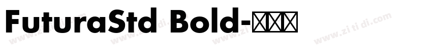 FuturaStd Bold字体转换